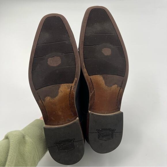 Florsheim Postino Cap Toe Oxford Black Leather Formal Men’s Shoes - Picture 3 of 9